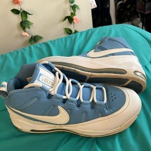 Mens Blue and White Nike basketball Shoes